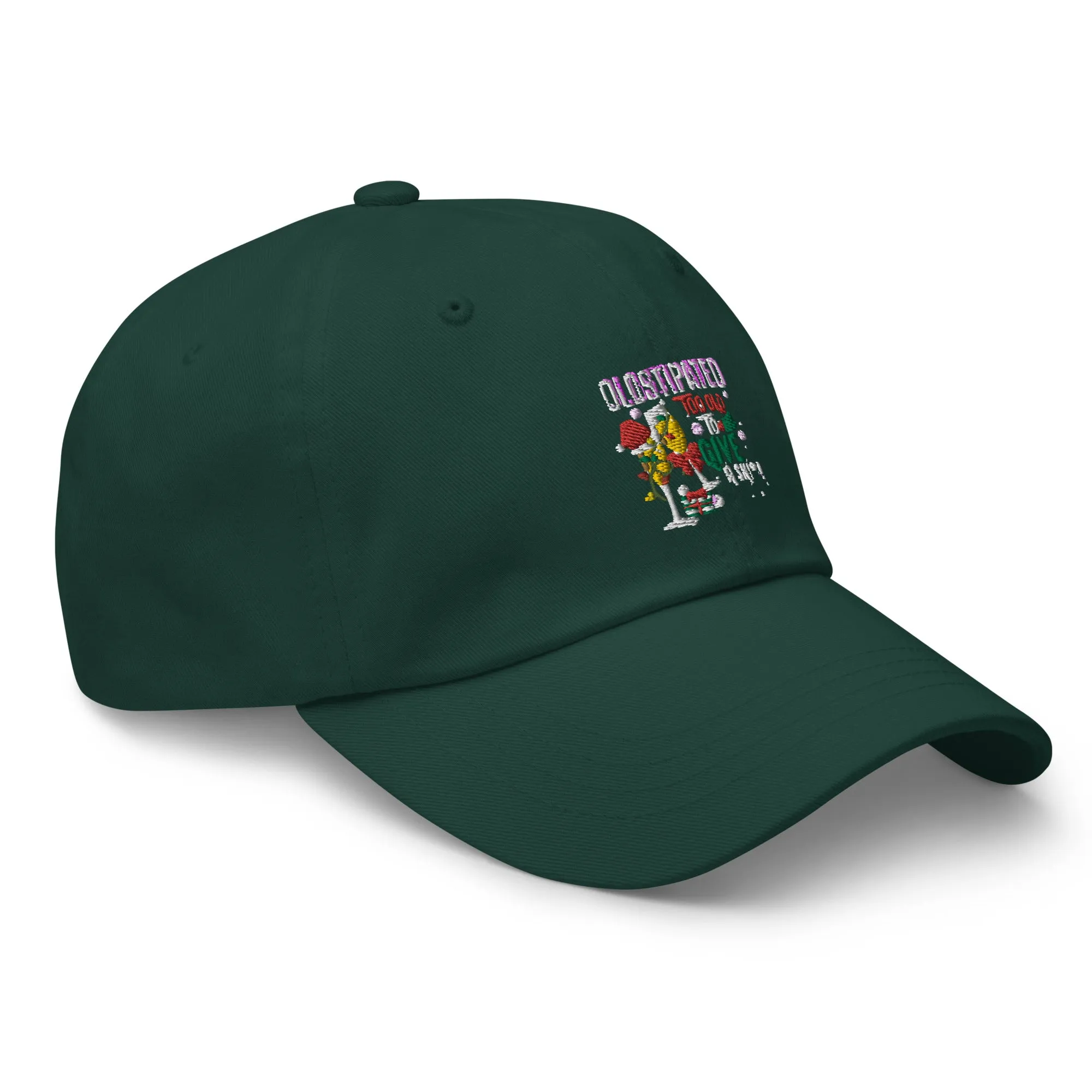 Merry Christmas CONSTIPATED Too Old To Give A Sh Dad hat