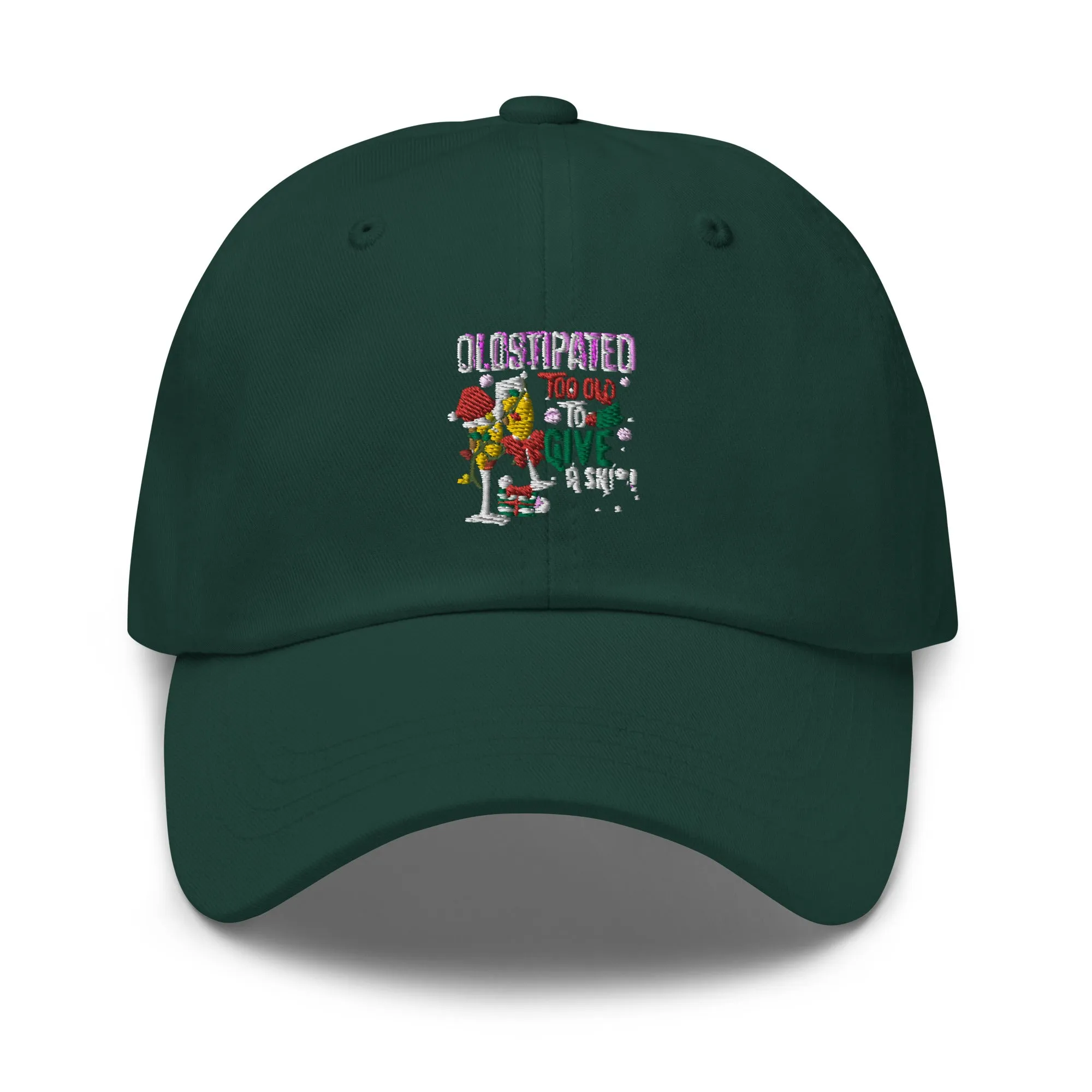 Merry Christmas CONSTIPATED Too Old To Give A Sh Dad hat