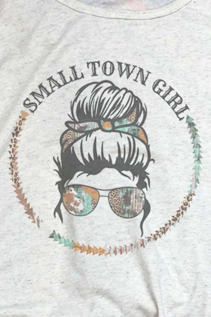 Messy Bun Small Town Girl Unisex Jersey Tank