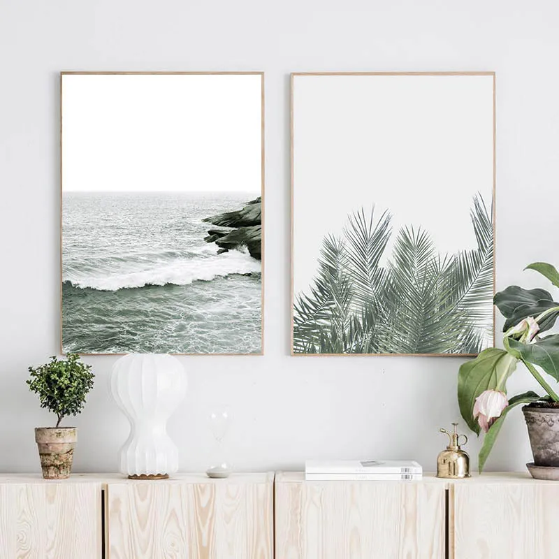 Motivational Quote Palm Tree Leaf Wall Art