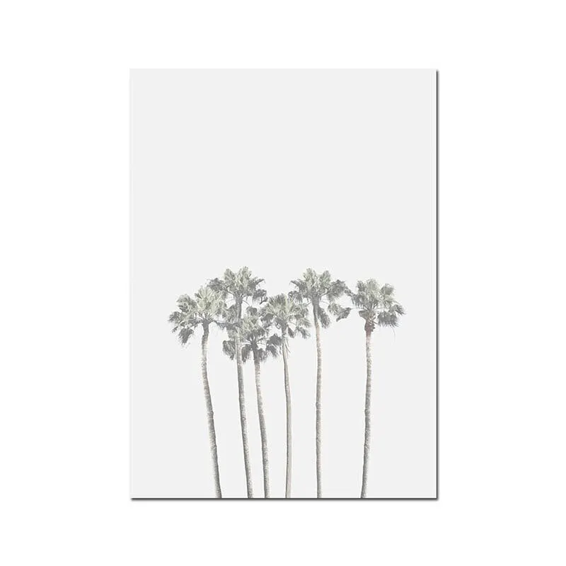 Motivational Quote Palm Tree Leaf Wall Art