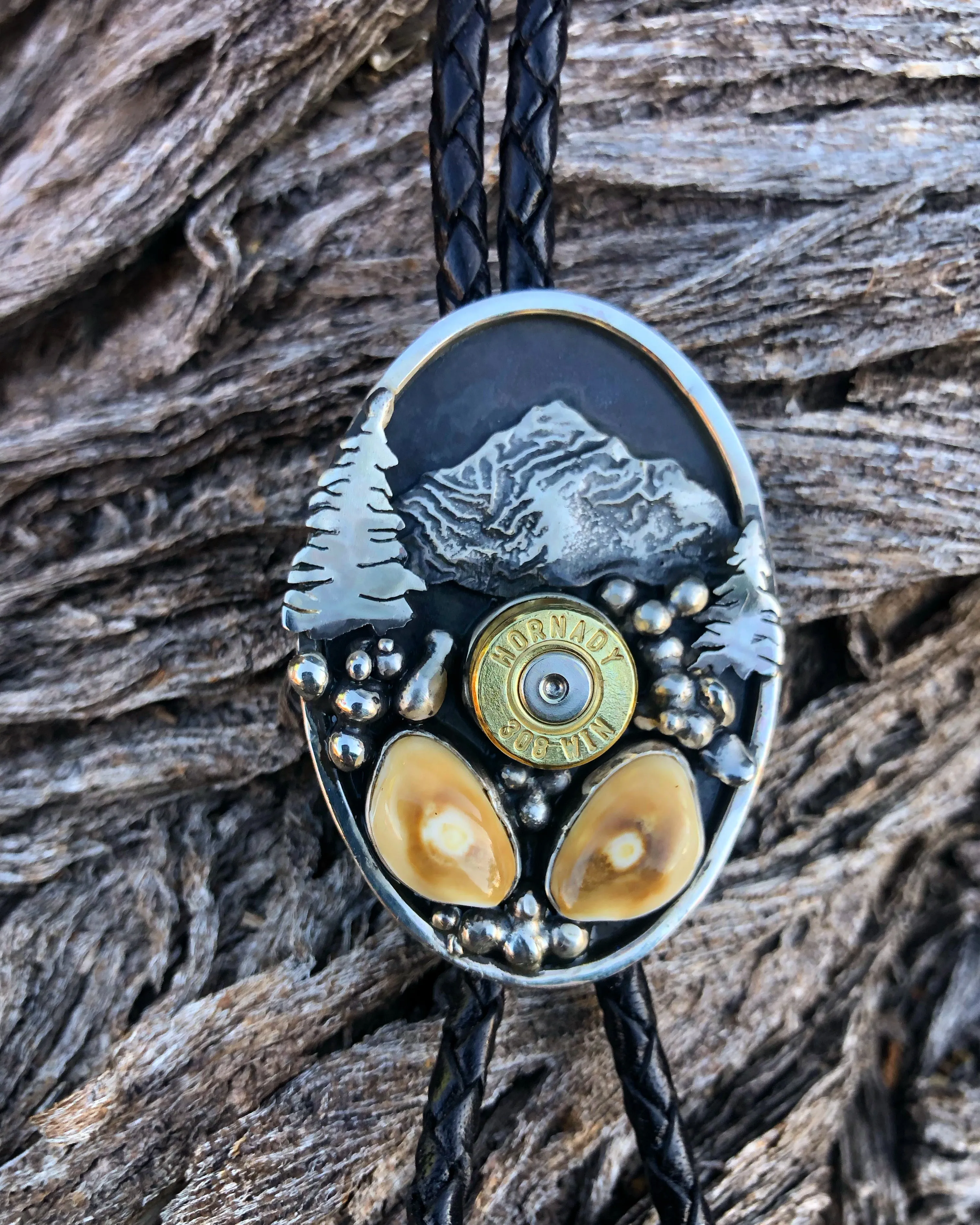 ‘Mountain Boulders’ Custom Bolo Tie