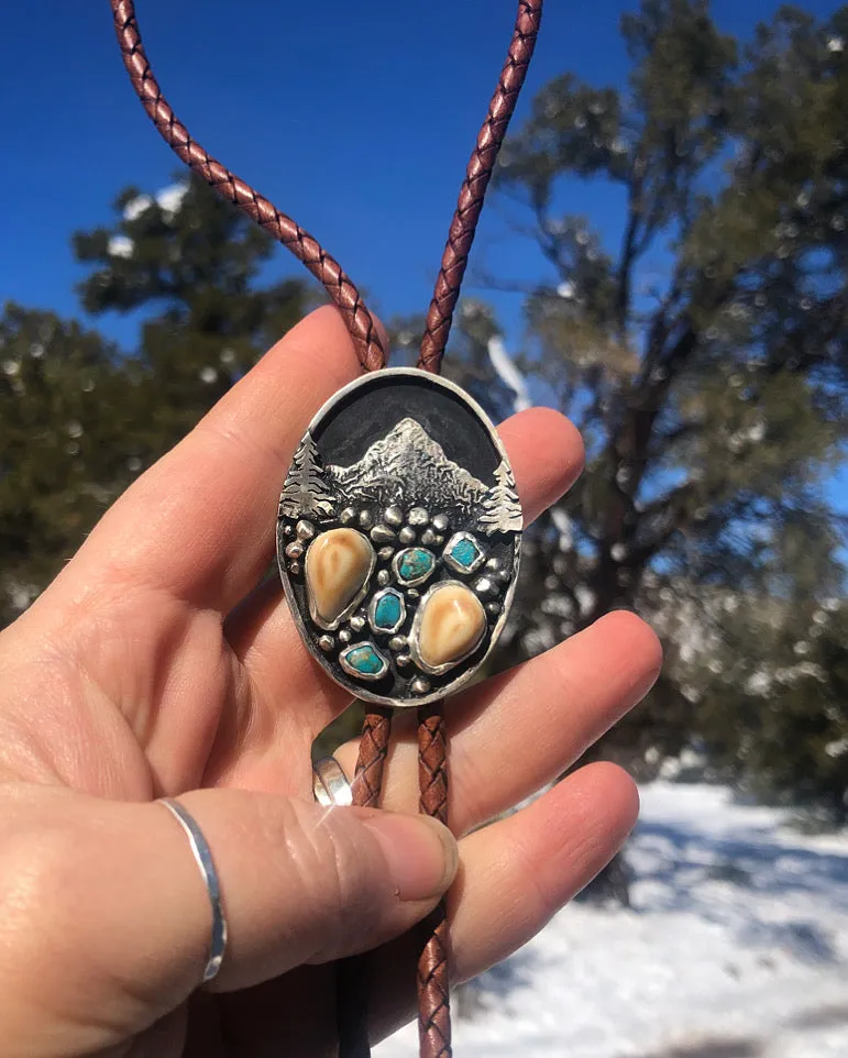 ‘Mountain Boulders’ Custom Bolo Tie
