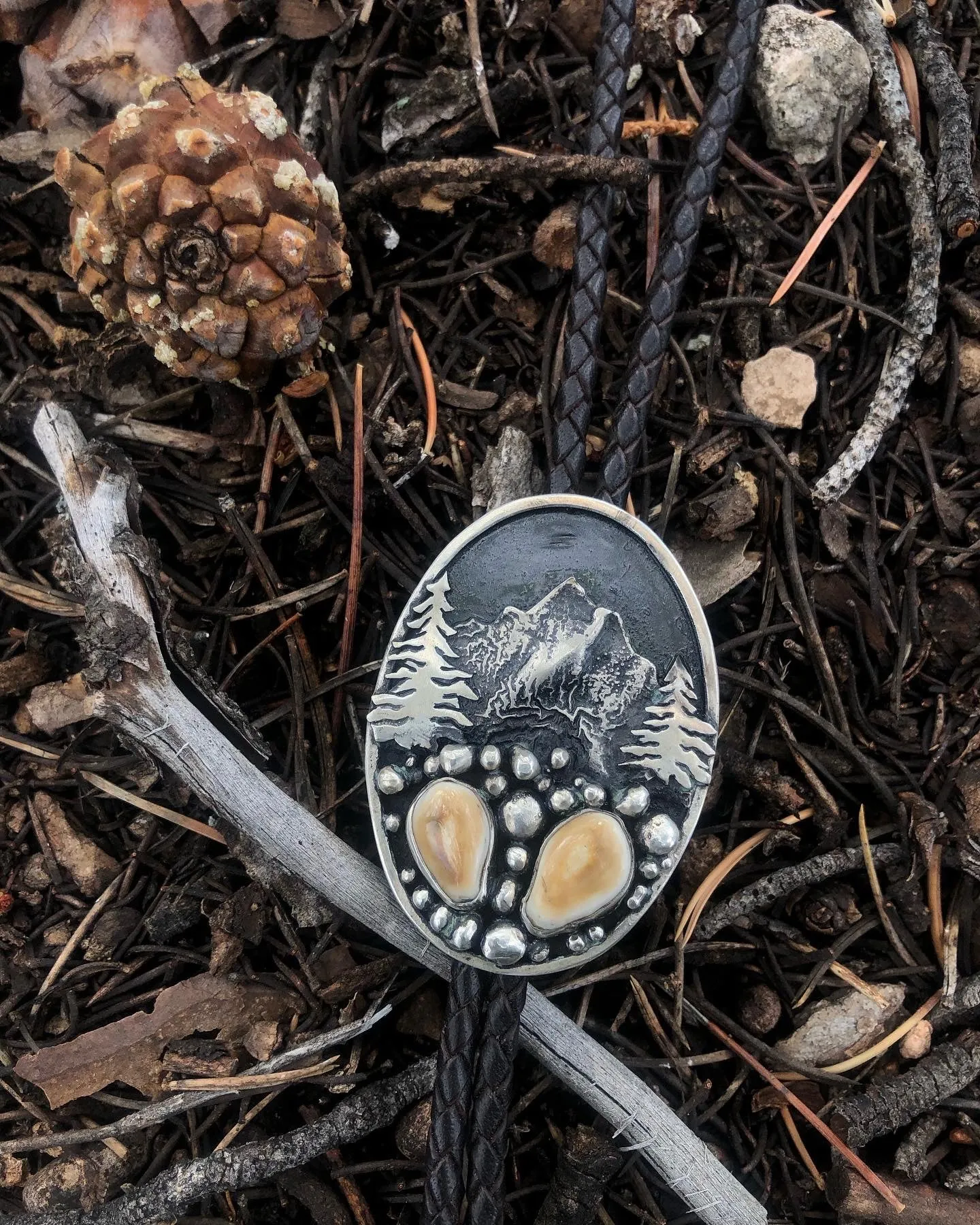 ‘Mountain Boulders’ Custom Bolo Tie