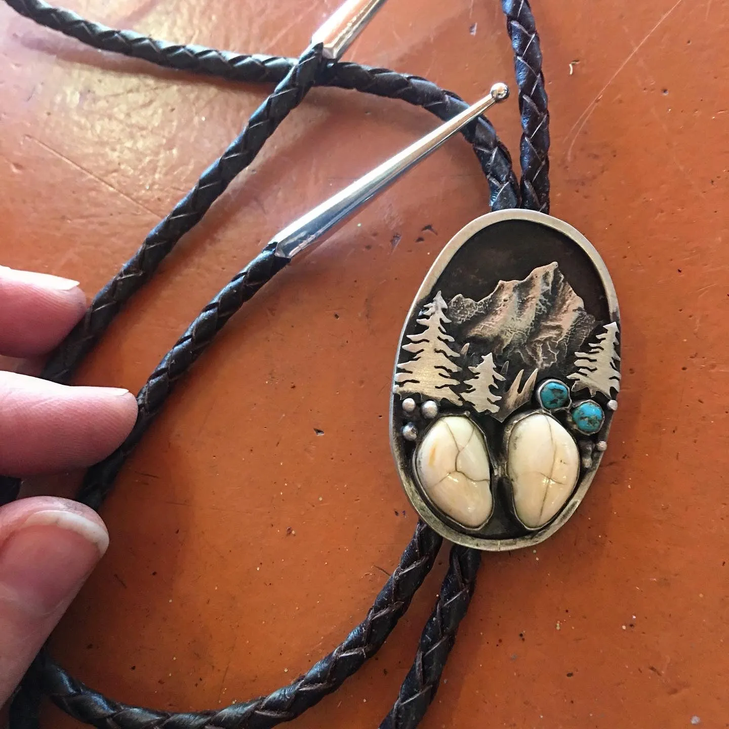 ‘Mountain Boulders’ Custom Bolo Tie