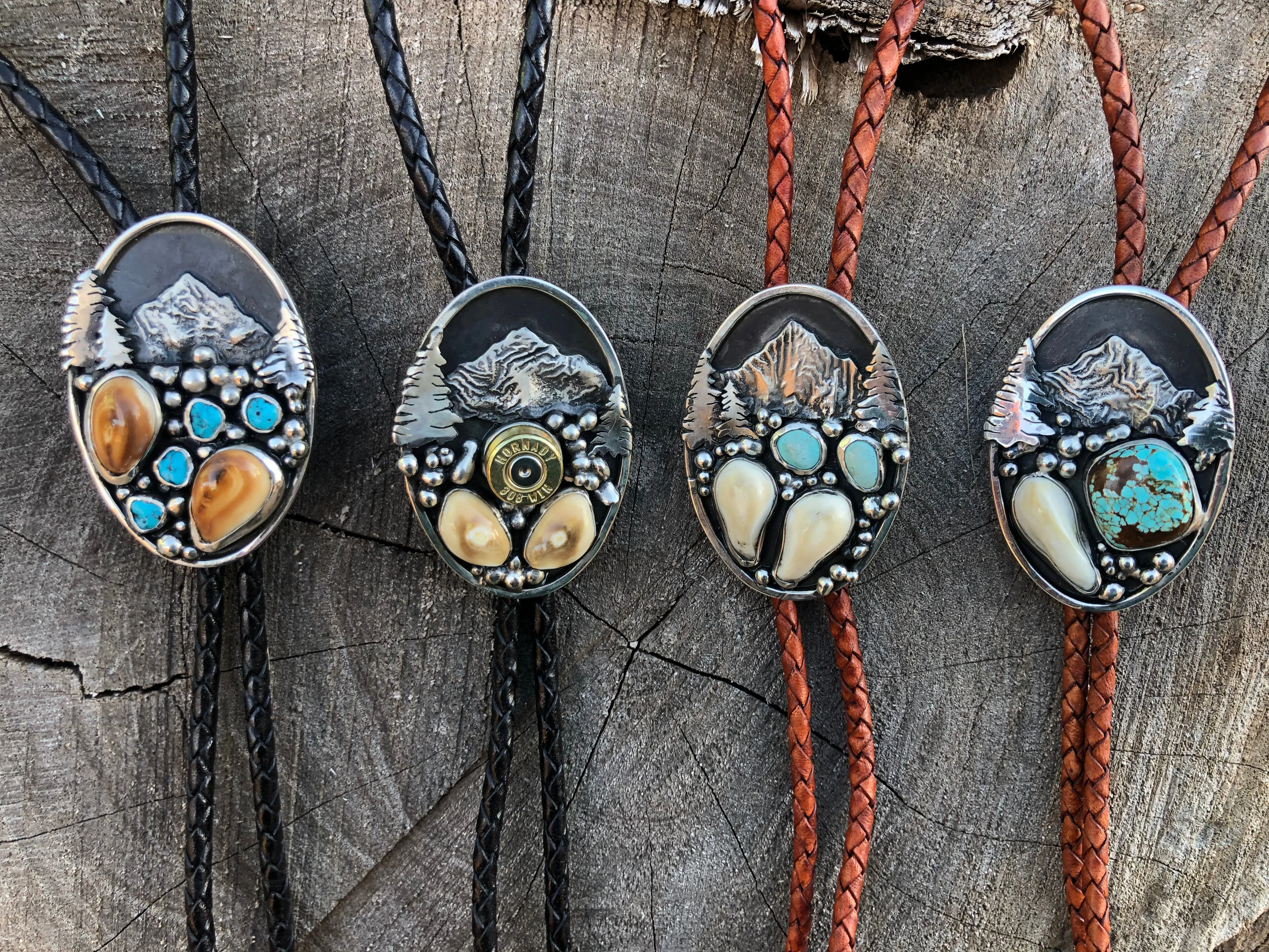 ‘Mountain Boulders’ Custom Bolo Tie