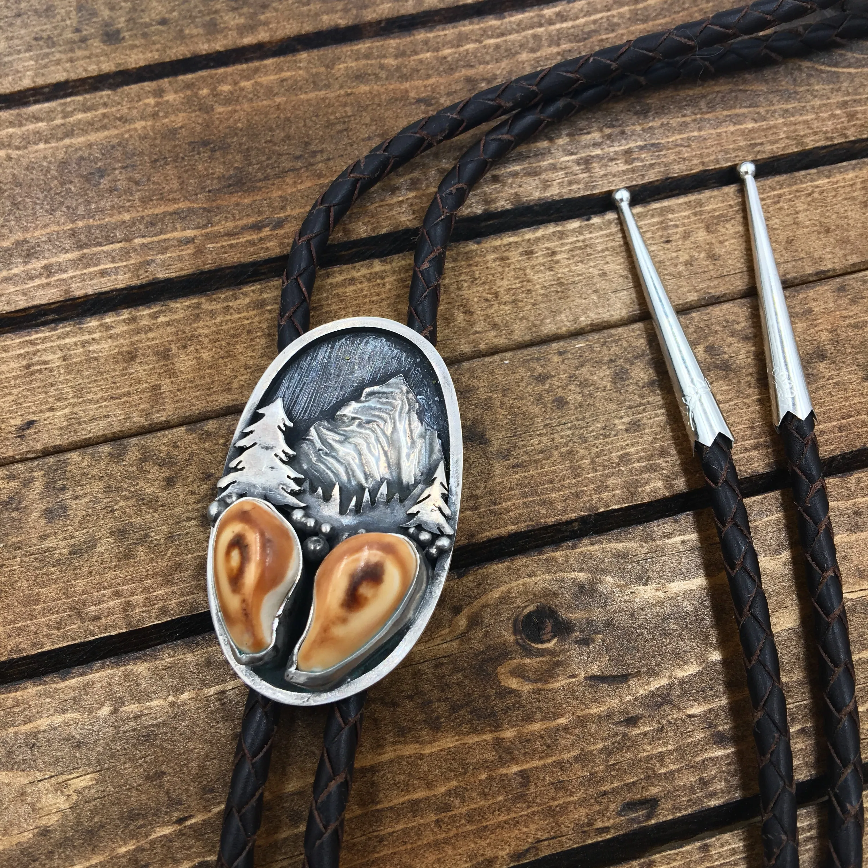 ‘Mountain Boulders’ Custom Bolo Tie