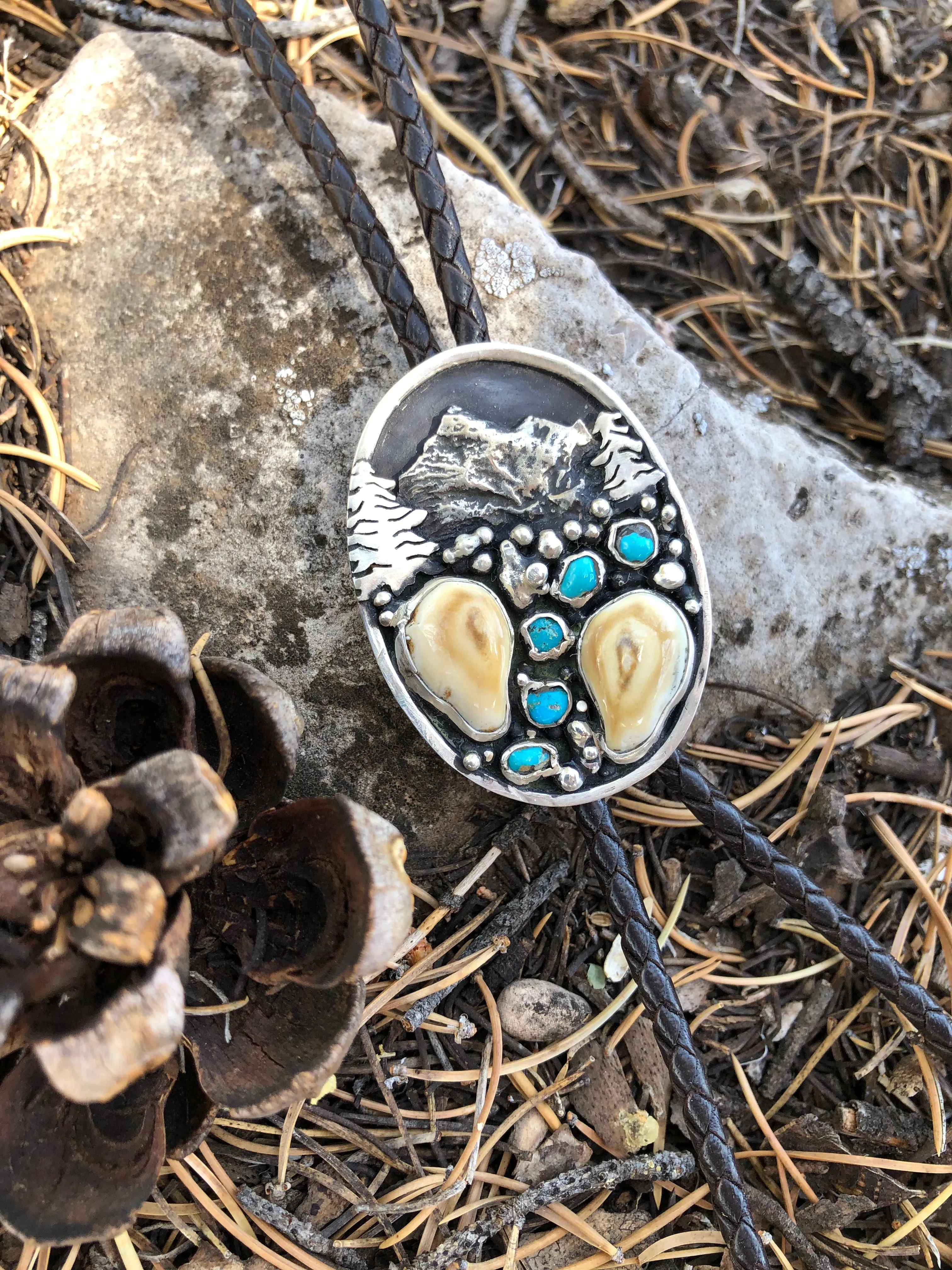‘Mountain Boulders’ Custom Bolo Tie