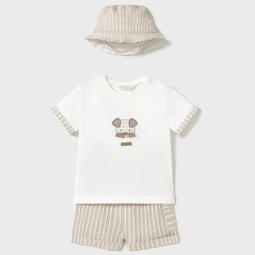 New In Mayoral Boys T-shirt, Shorts & Hat Set - Pre Order