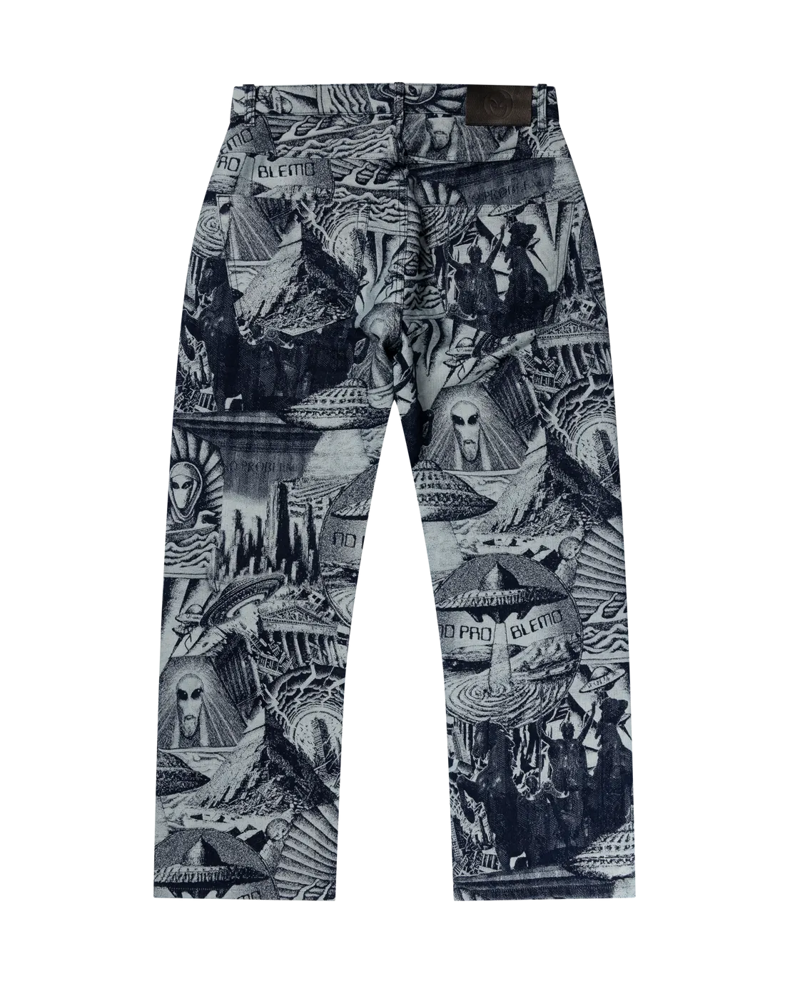 No Problemo Apocalypse Jacquard Bagi Jean Blue