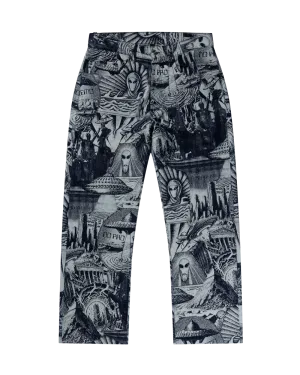 No Problemo Apocalypse Jacquard Bagi Jean Blue
