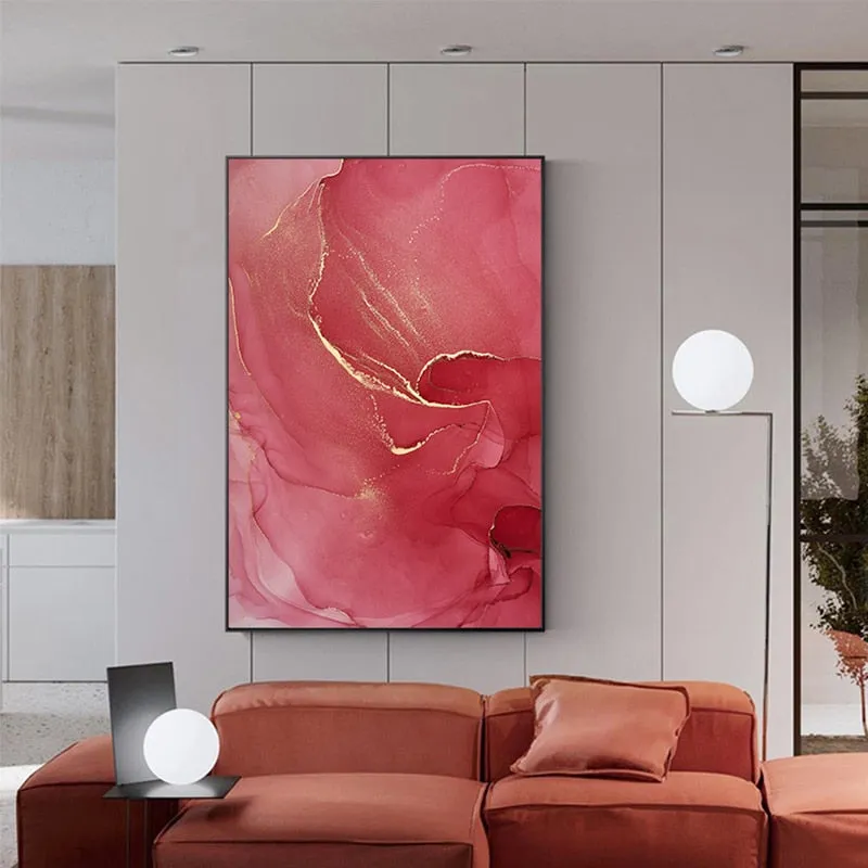 Nordic Purple Pink Wall Art