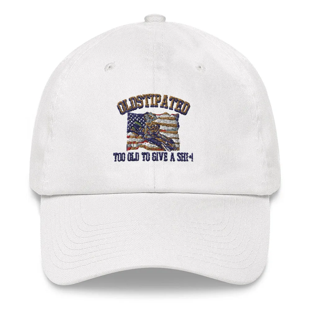 OLDSTIPATED Too Old To Give A Sh***! Dad hat