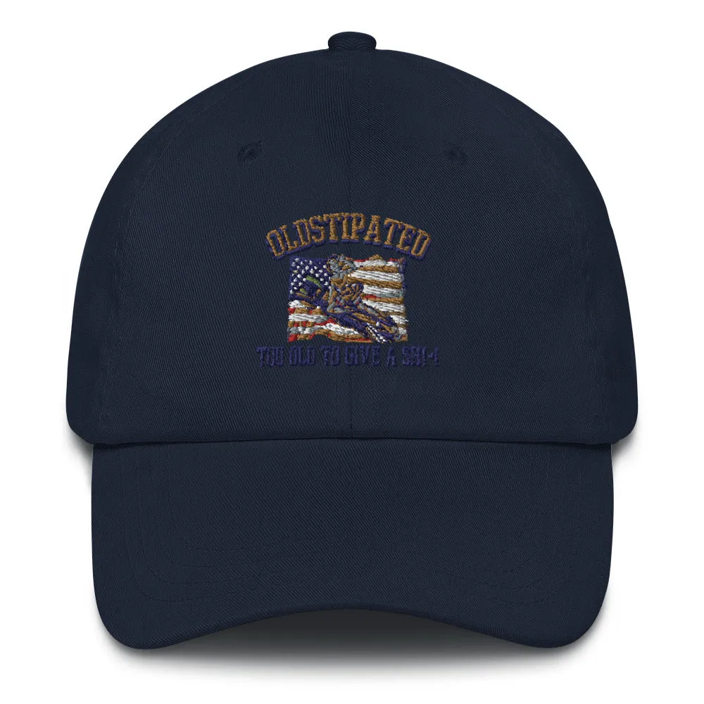 OLDSTIPATED Too Old To Give A Sh***! Dad hat