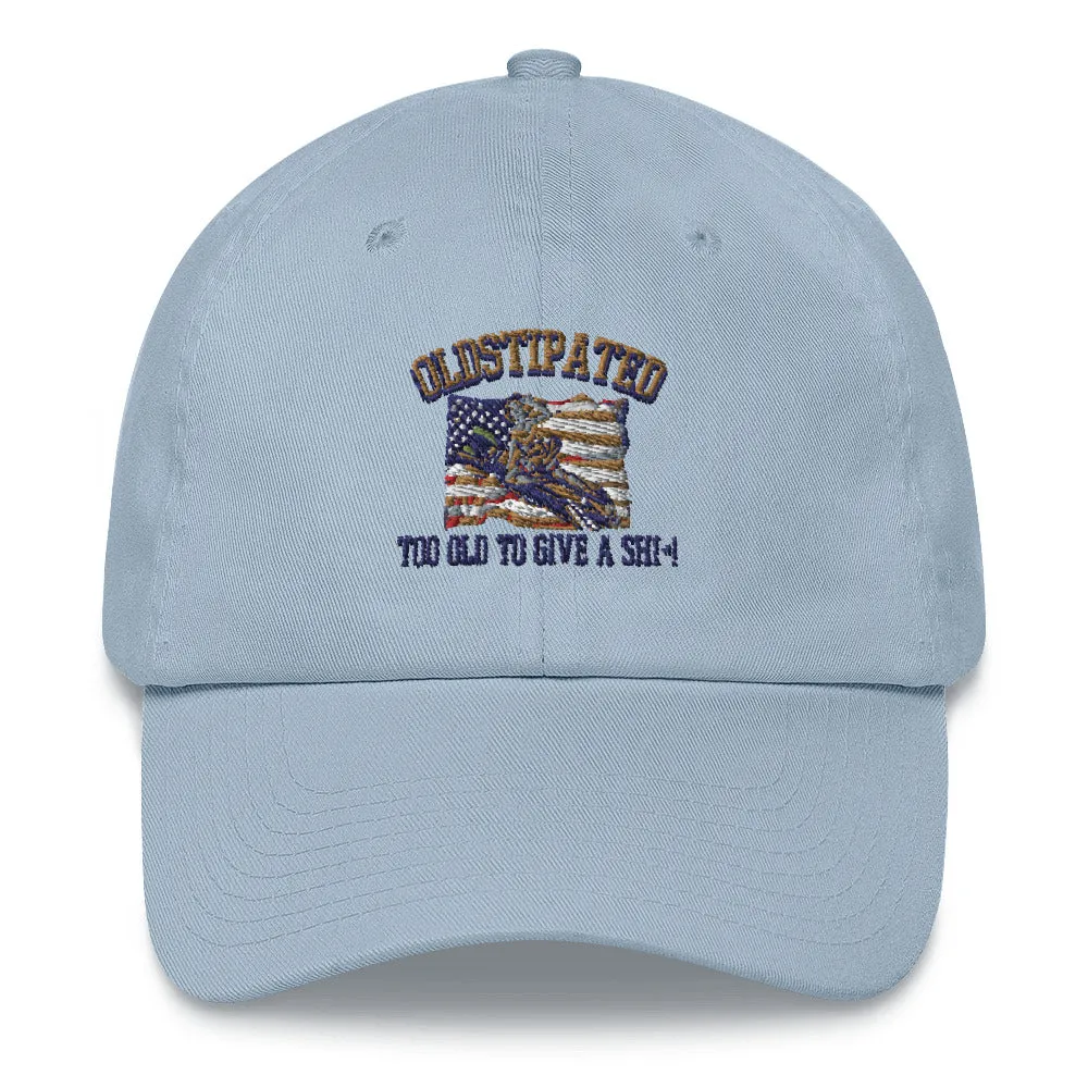 OLDSTIPATED Too Old To Give A Sh***! Dad hat