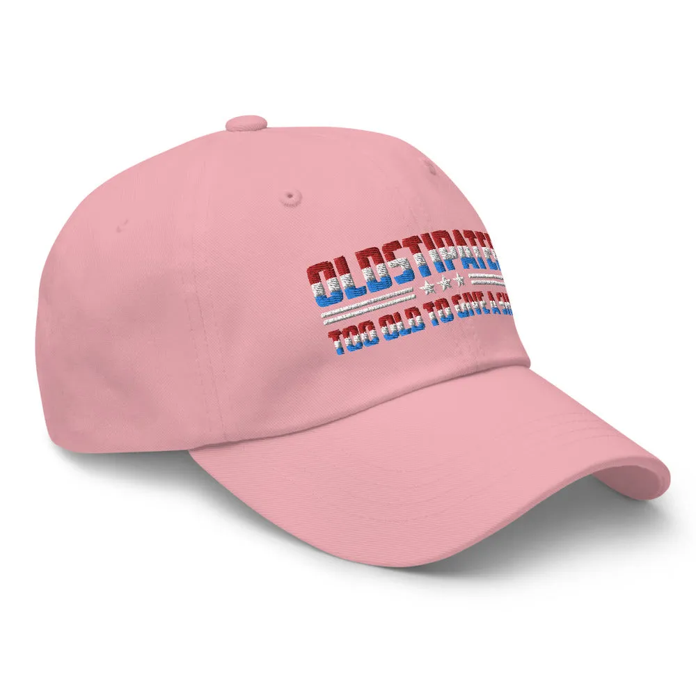 OLDSTIPATED Too Old To Give A Sh***! Dad hat