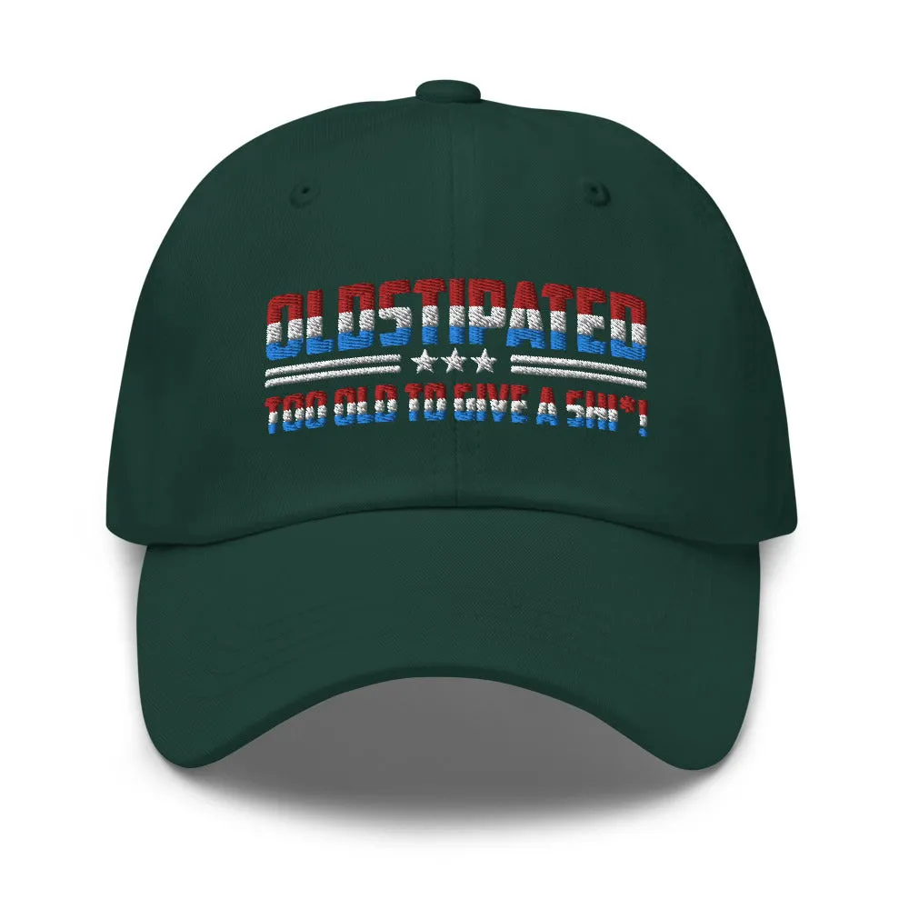 OLDSTIPATED Too Old To Give A Sh***! Dad hat