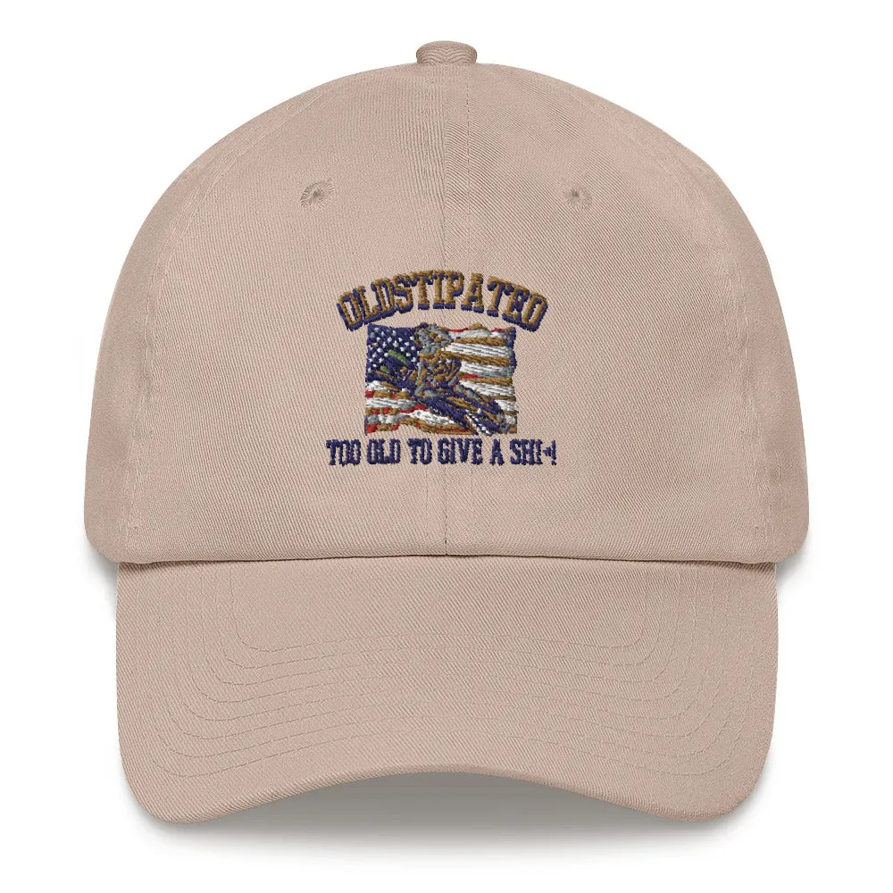 OLDSTIPATED Too Old To Give A Sh***! Dad hat