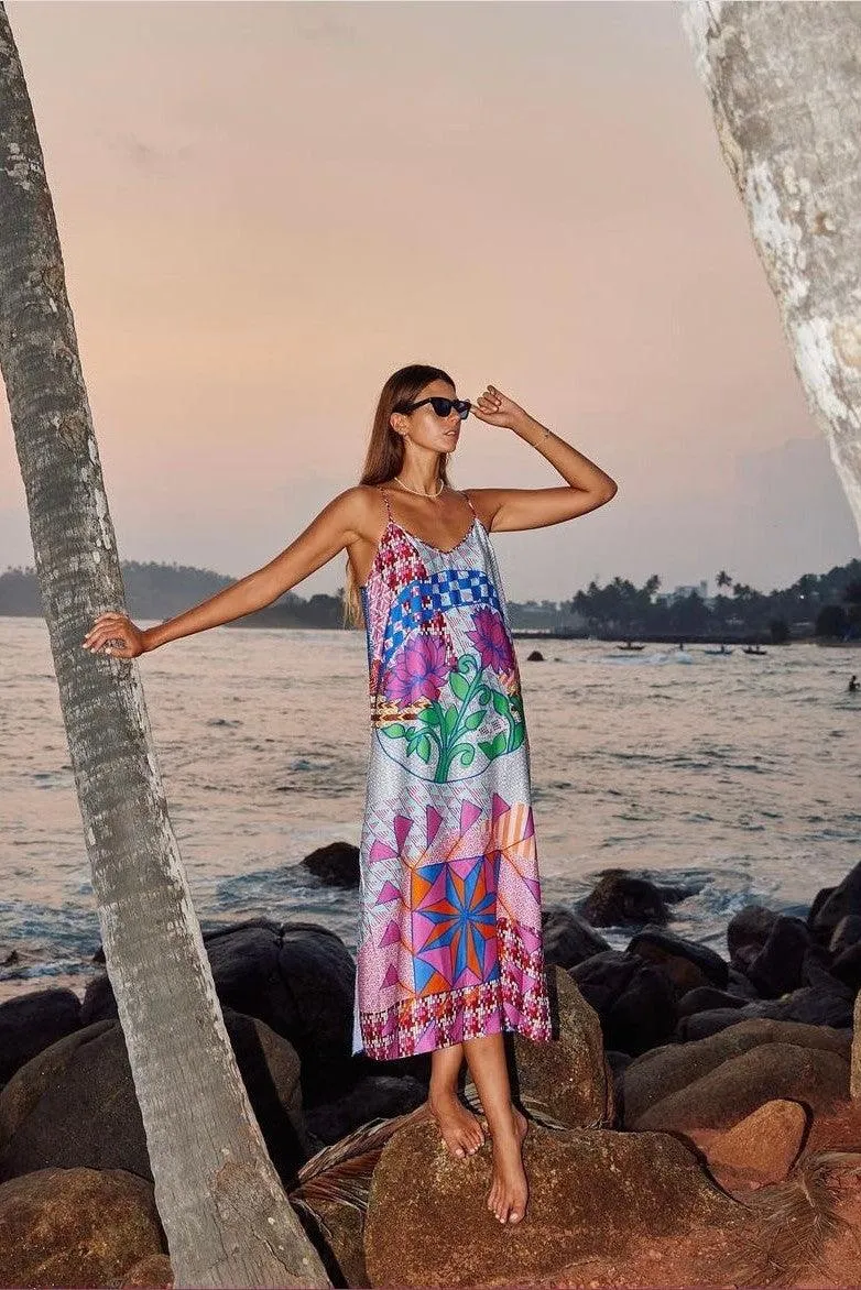 OLIVIA CAMISOLE RANGOLI DRESS