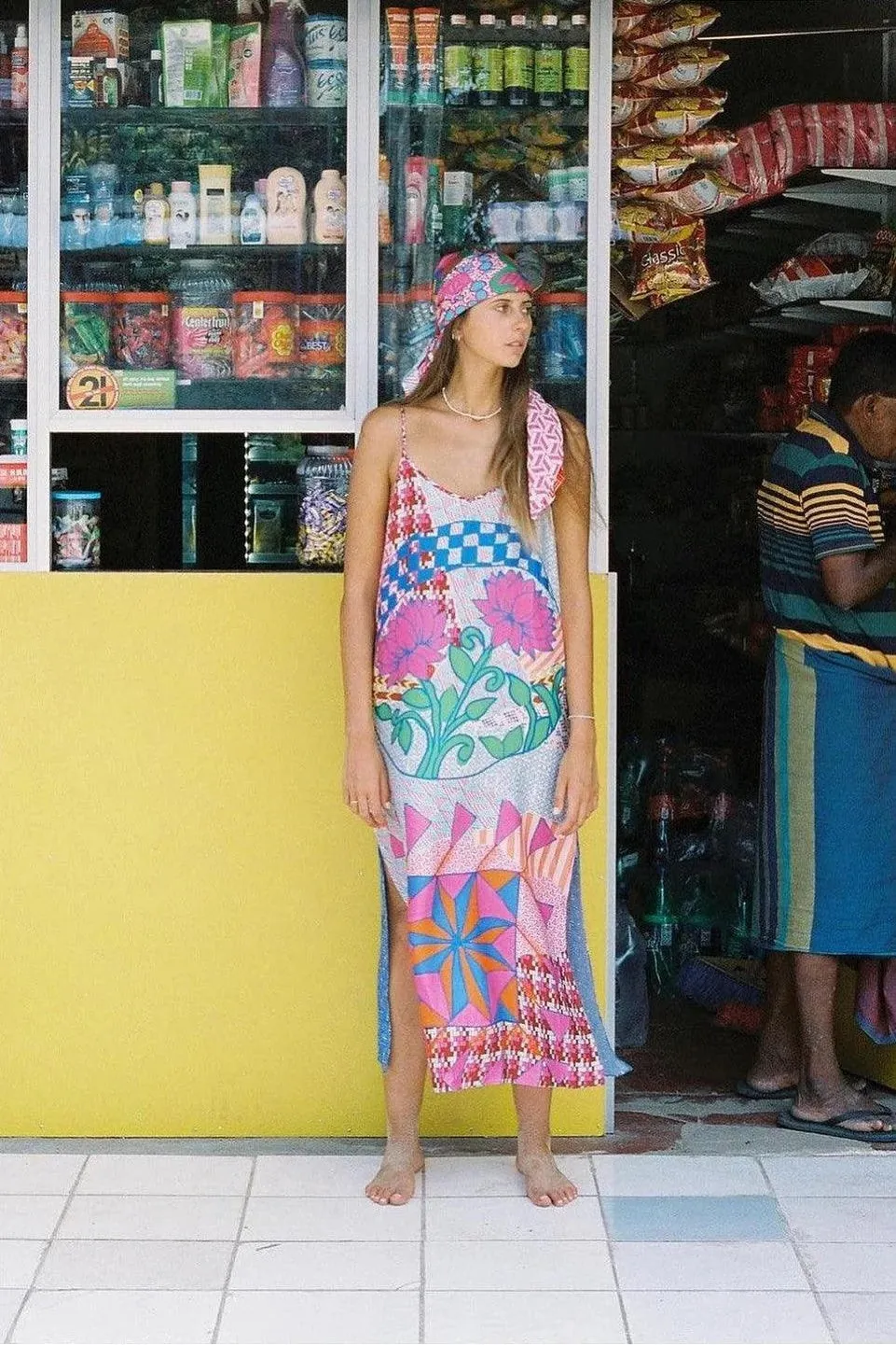 OLIVIA CAMISOLE RANGOLI DRESS