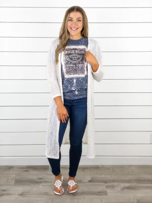 Open Knit Duster Kimono