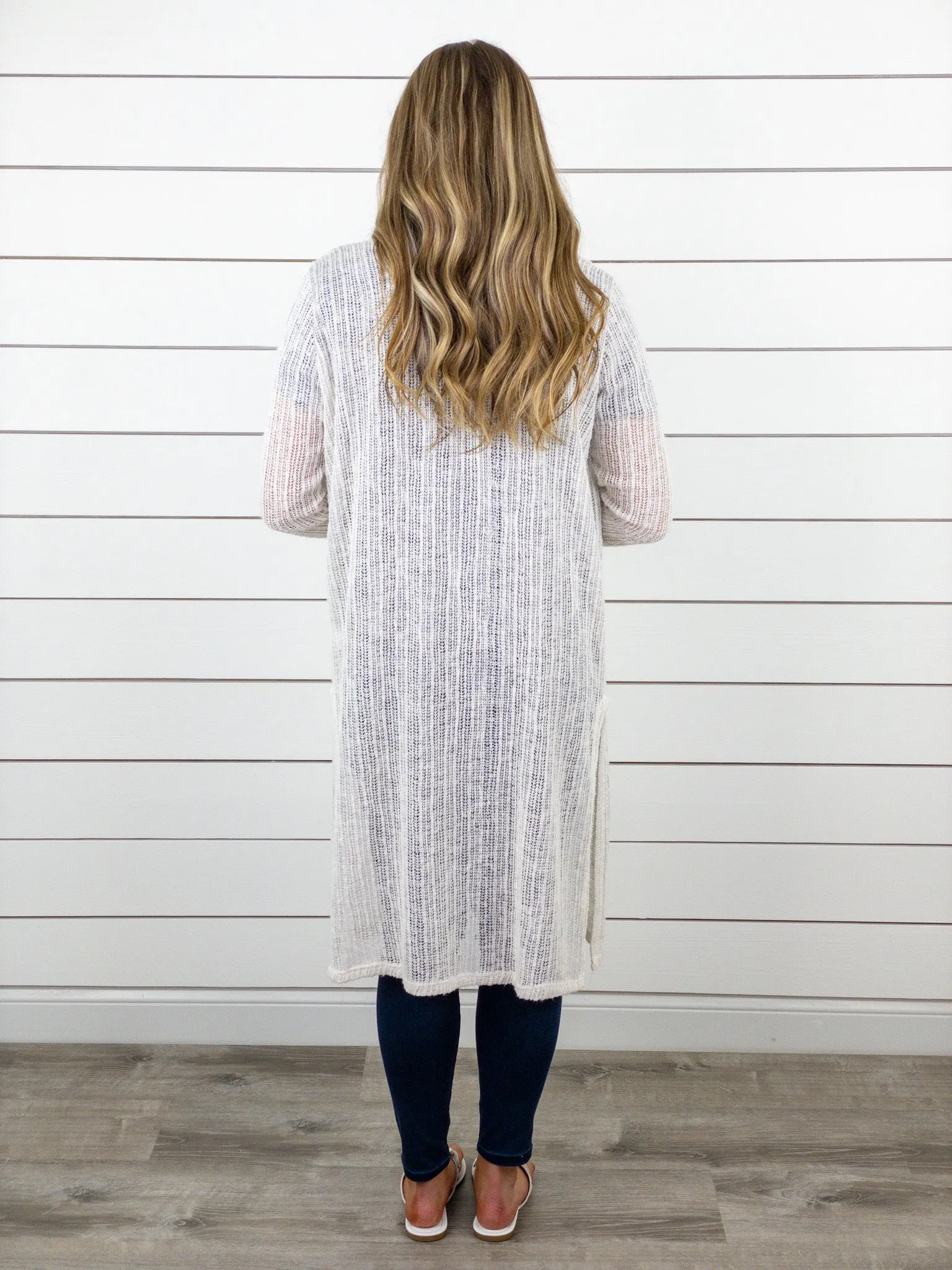 Open Knit Duster Kimono