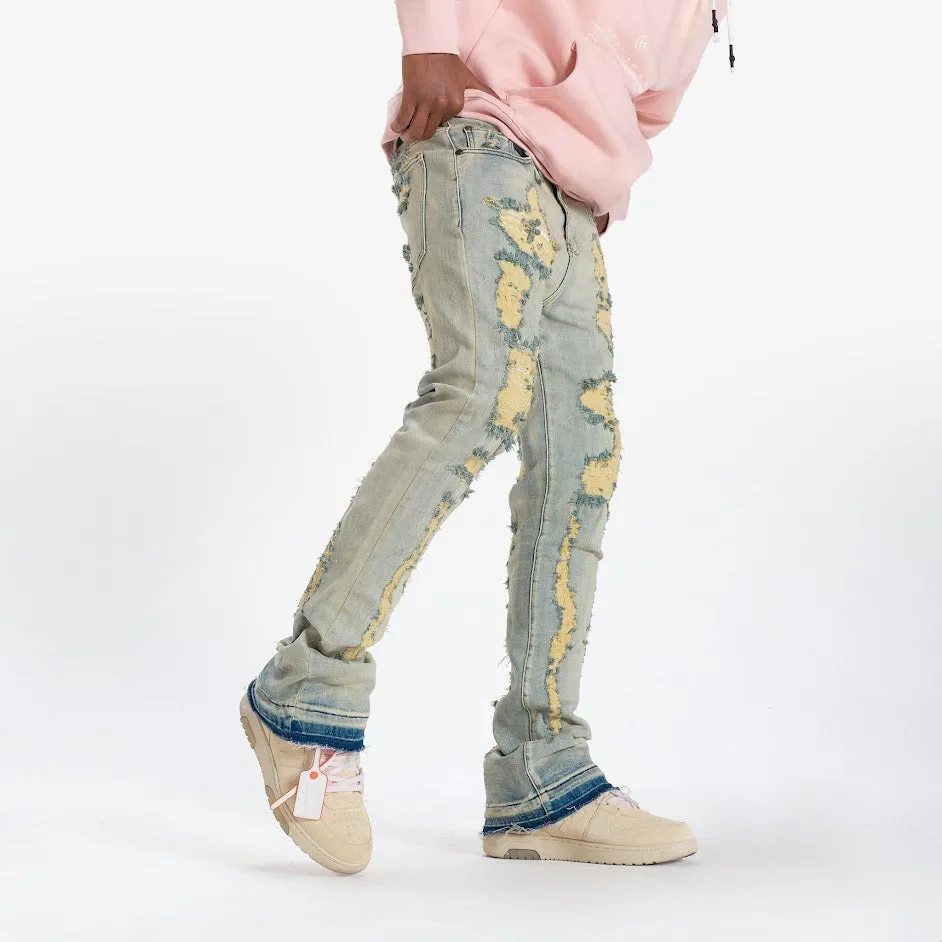 OXFORD STACKED JEANS (BLUE STONE)