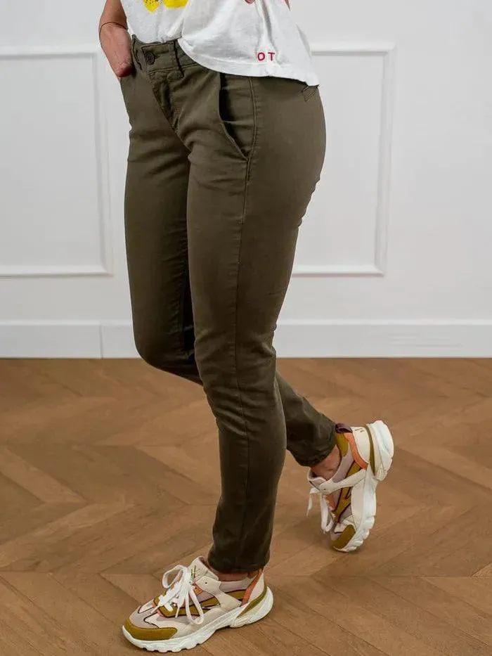 Pantalón Chino Happy Paris Joy Kaki