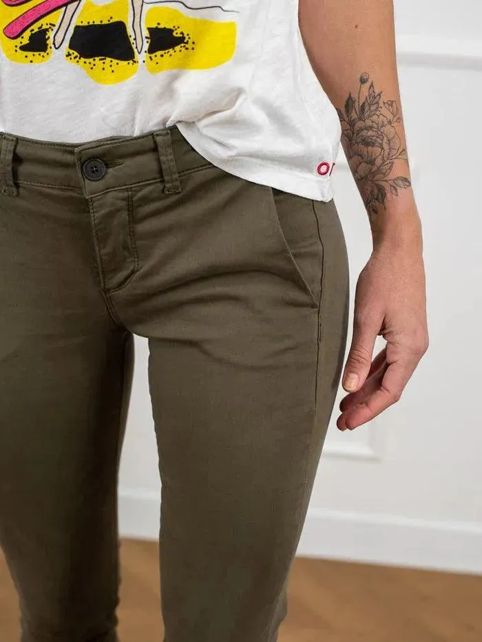 Pantalón Chino Happy Paris Joy Kaki