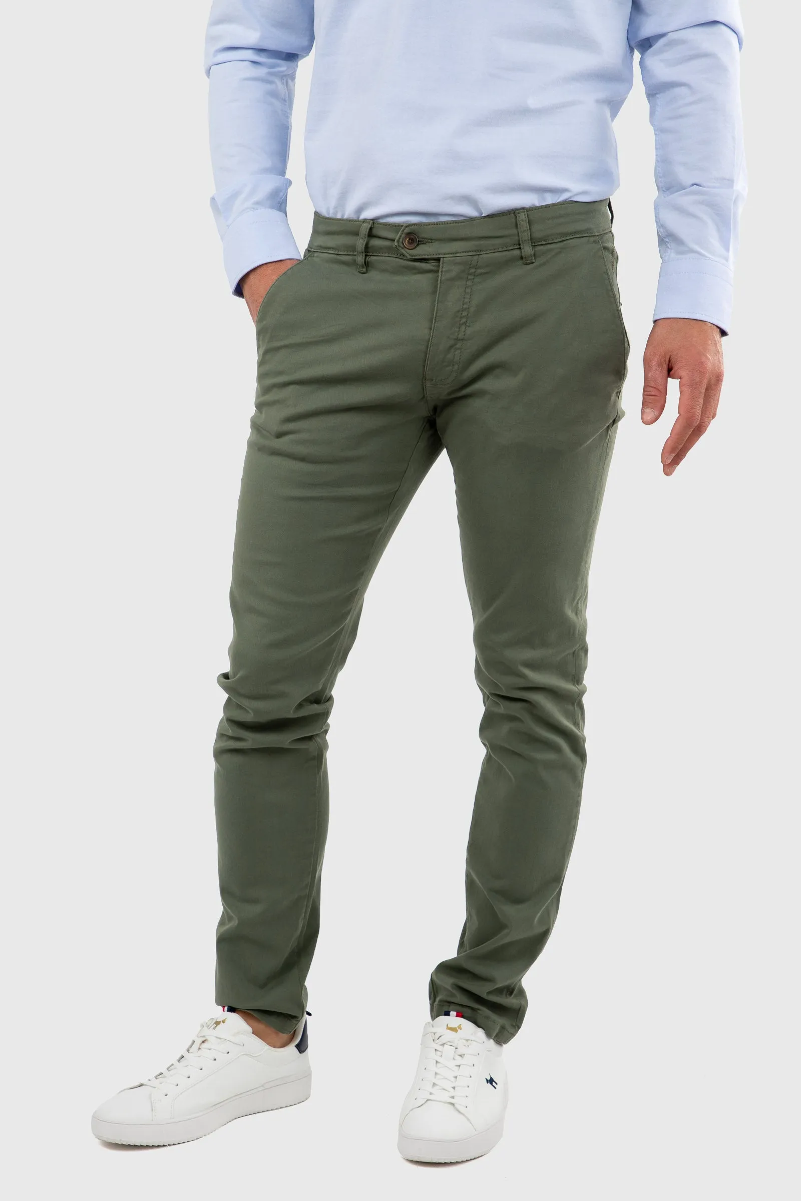 Pantalón Chino Slim Khaki