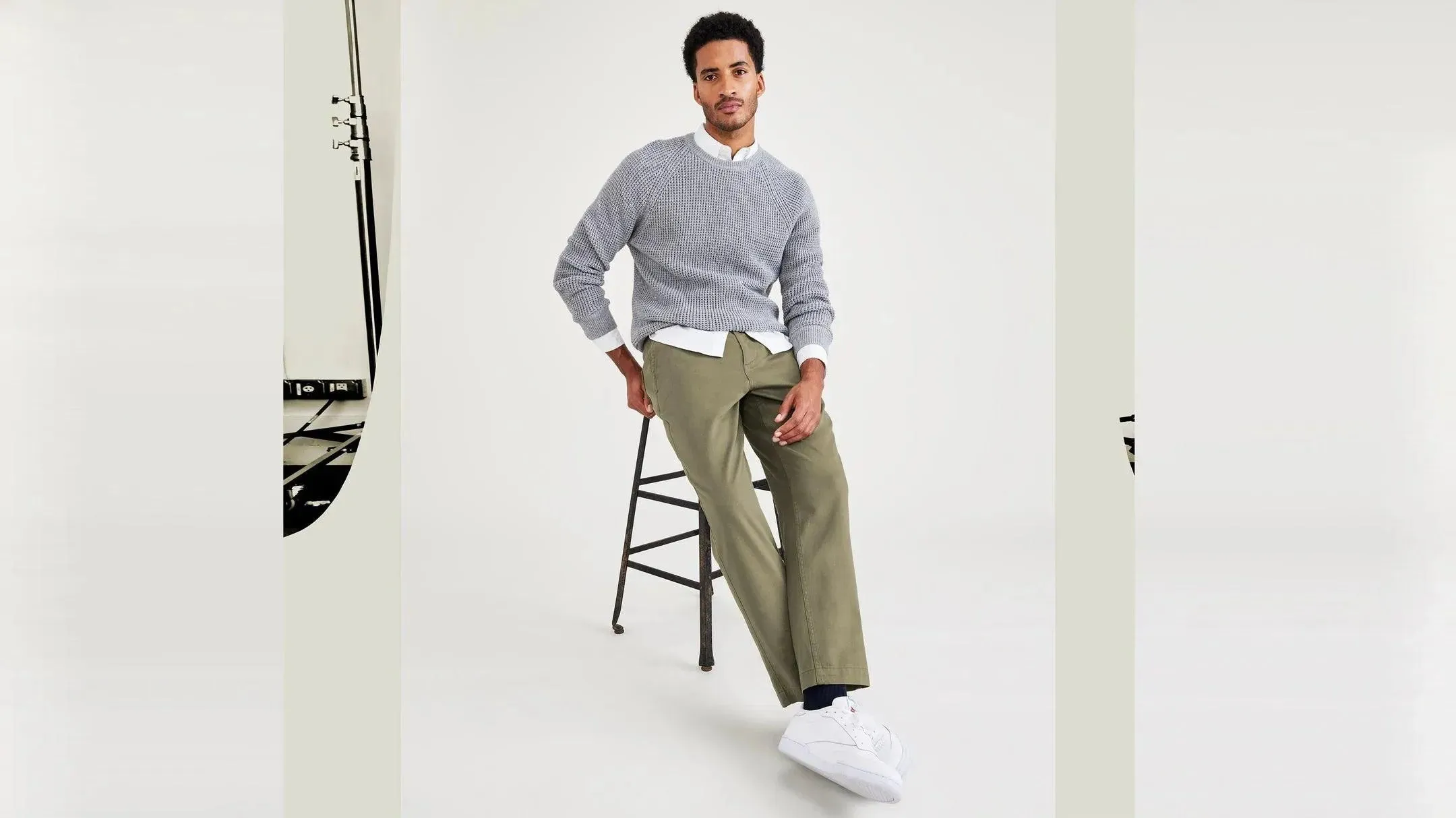 Pantalones Dockers California Pull-On Straight Tapered Fit Khaki