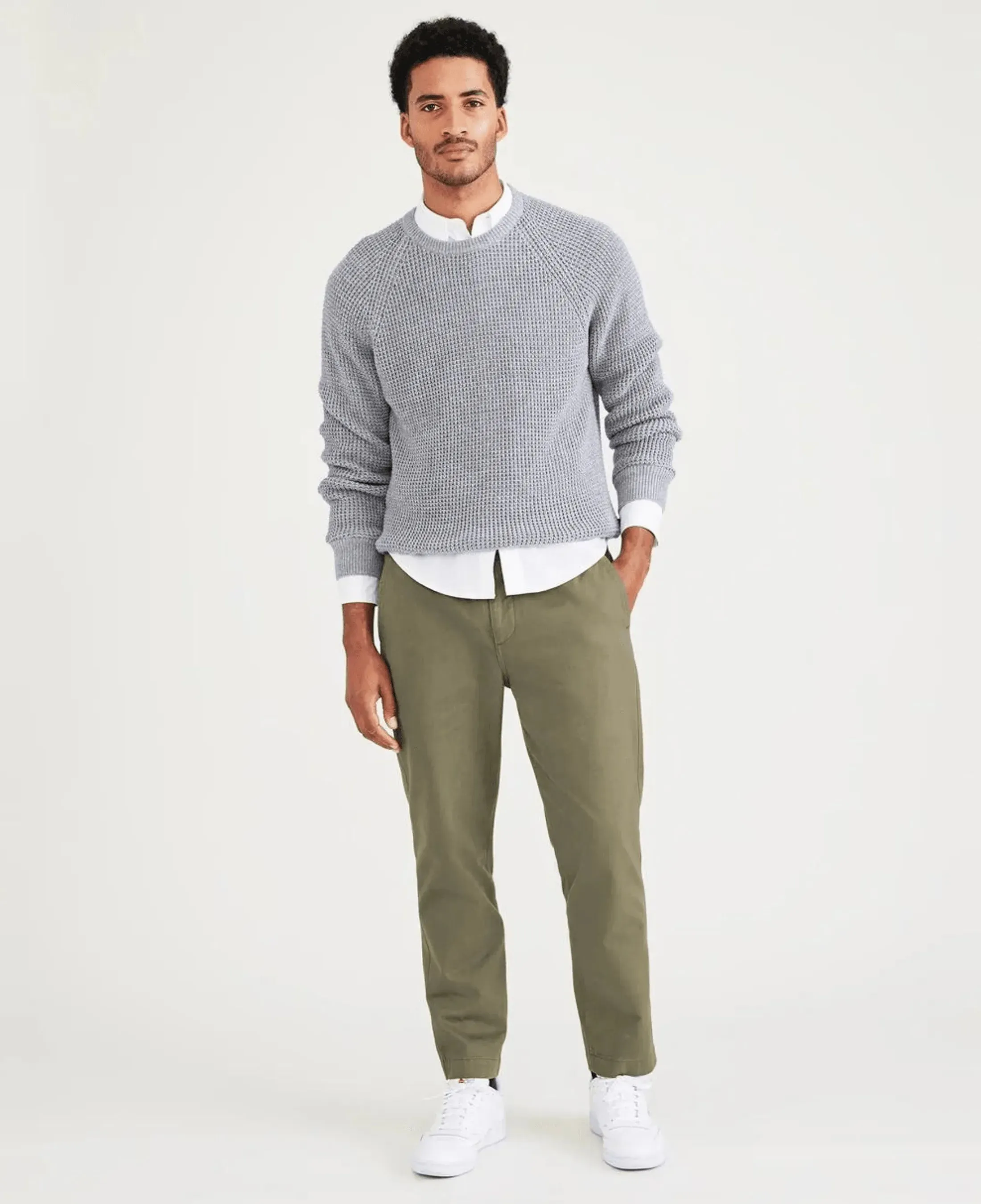 Pantalones Dockers California Pull-On Straight Tapered Fit Khaki
