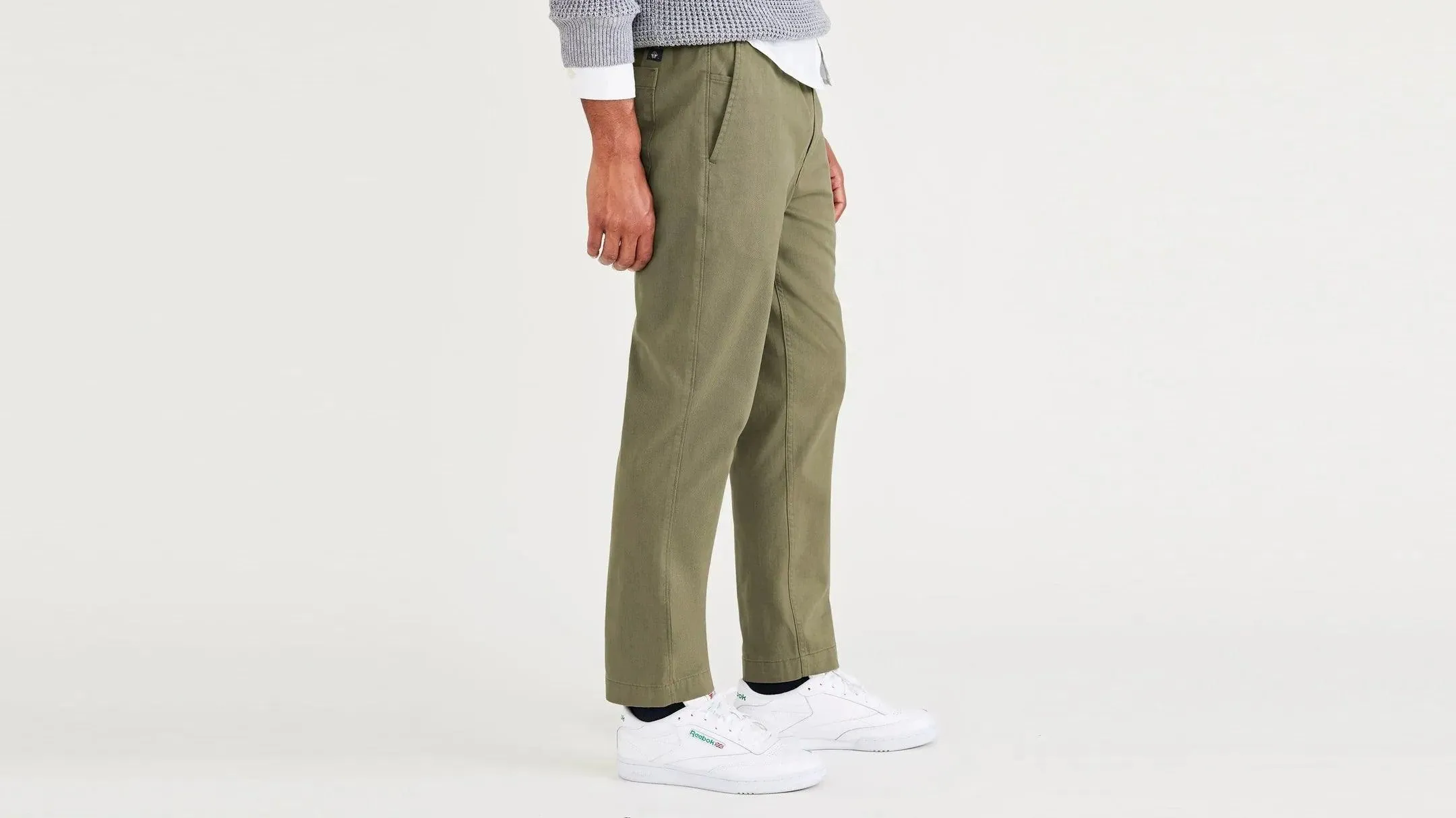 Pantalones Dockers California Pull-On Straight Tapered Fit Khaki
