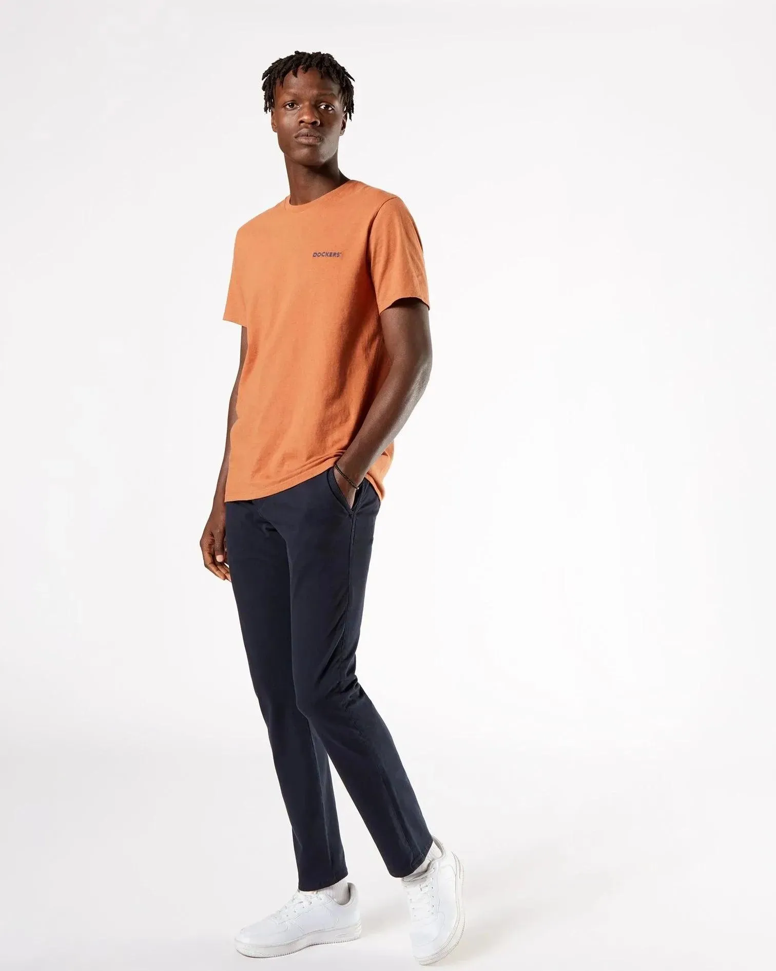 Pantalones Skinny Fit Supreme Flex Alpha Khaki Navy Blue