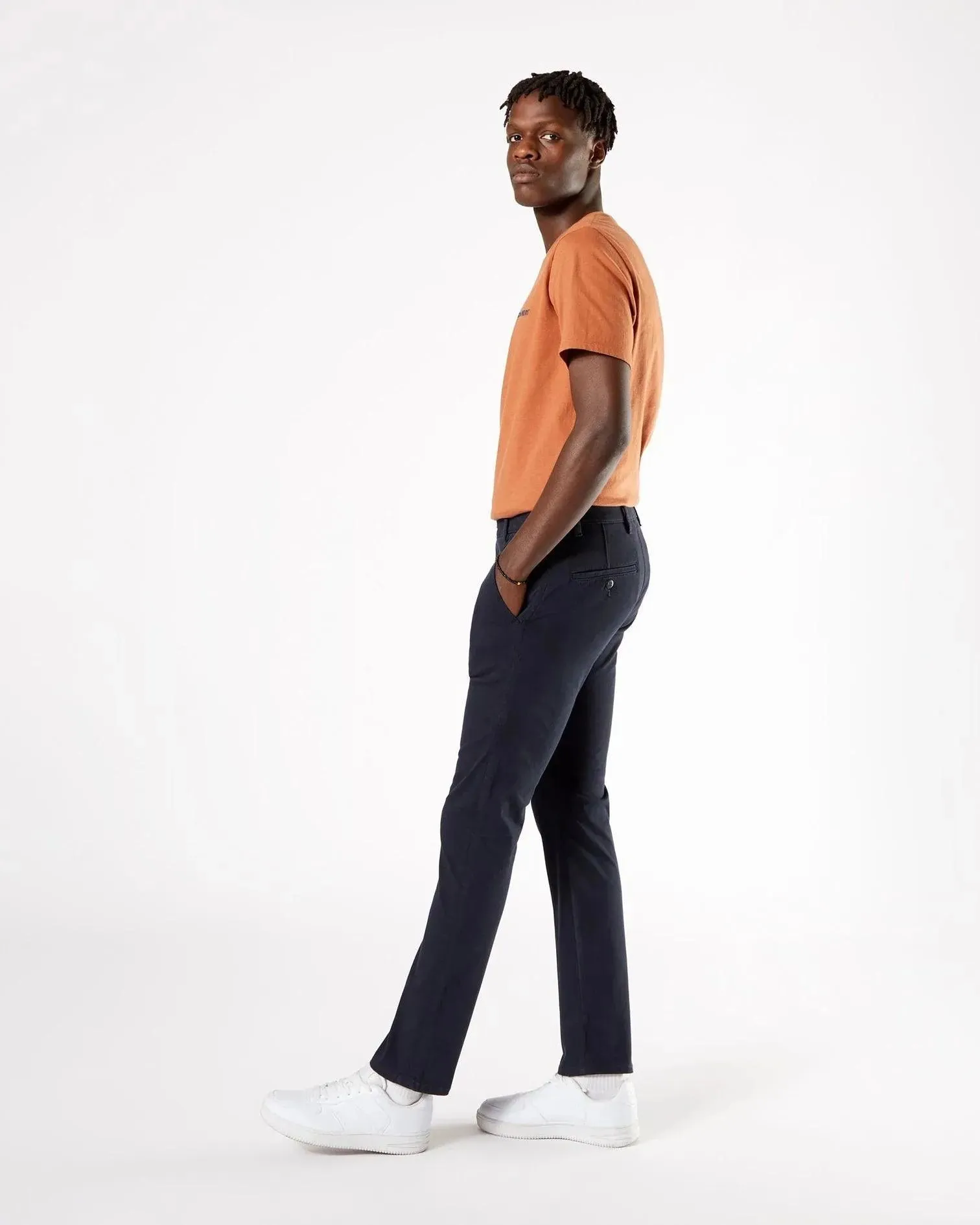 Pantalones Skinny Fit Supreme Flex Alpha Khaki Navy Blue