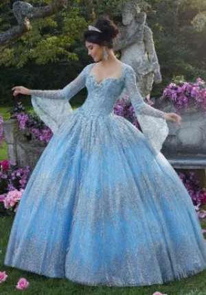 Patterned Glitter & Metallic Ballgown
