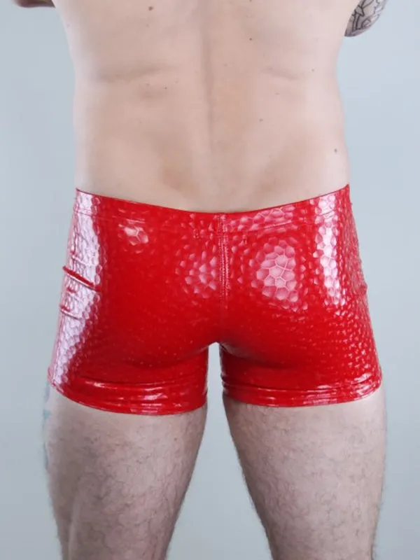 Patterned PVC Shorts