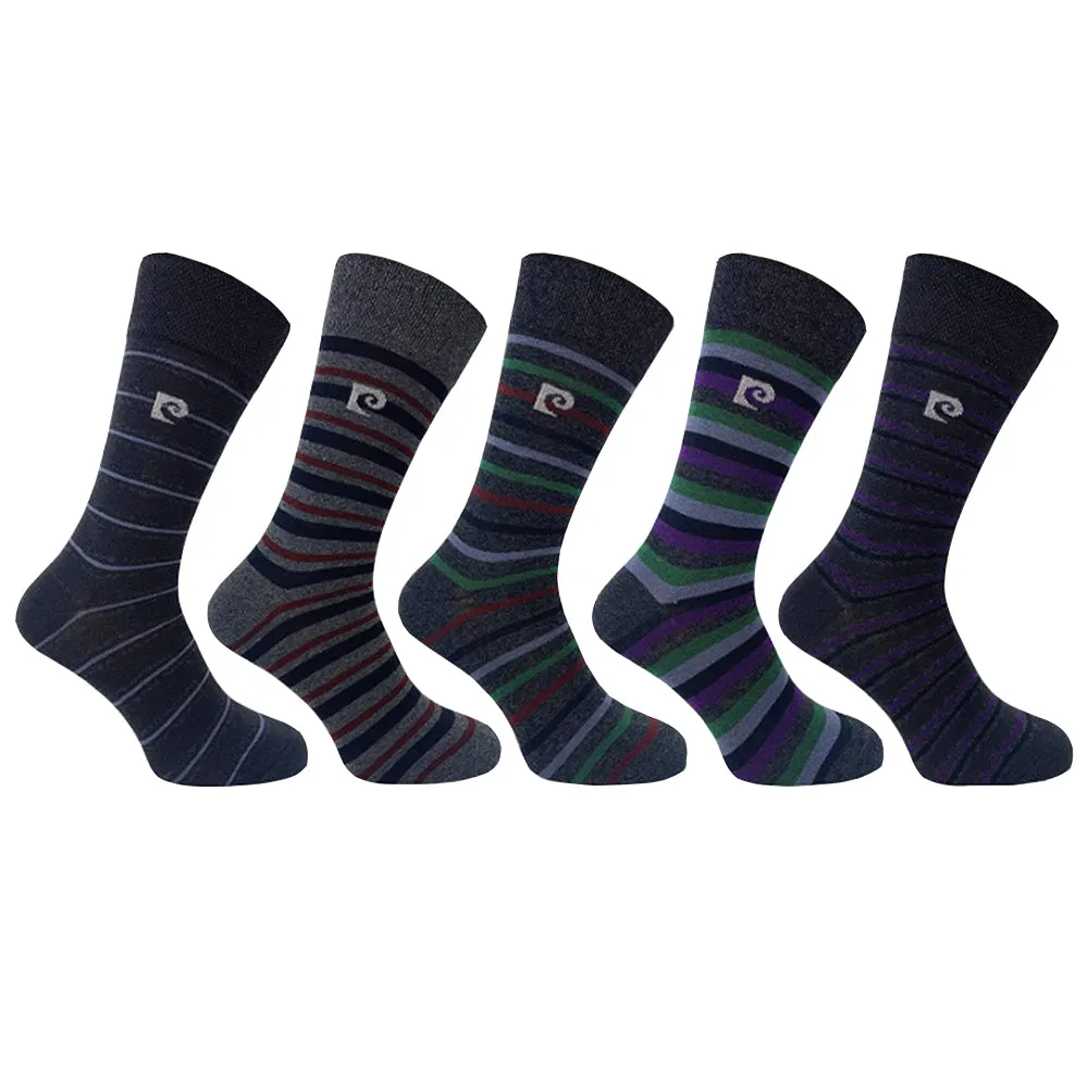 Pierre Cardin 5 Pack Socks - Black