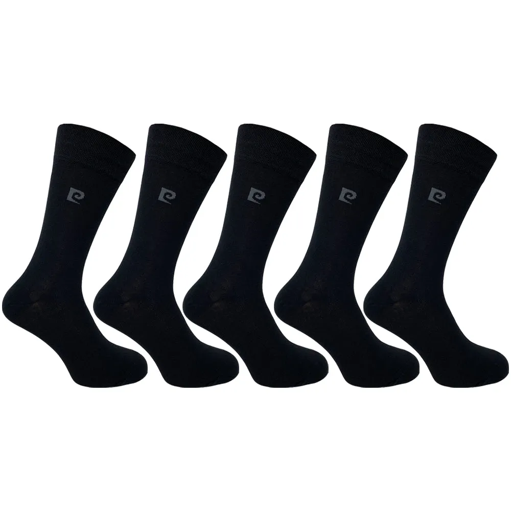 Pierre Cardin 5 Pack Socks - Black