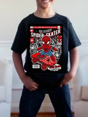 Pre order SPIDER SKATER tee (tee as pictured ) 1.5 week -2 week Tat