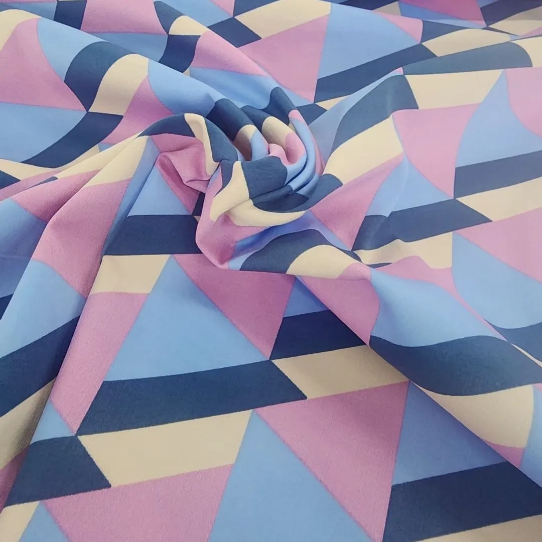 Printed Cotton Chino Fabric 150cm Pink