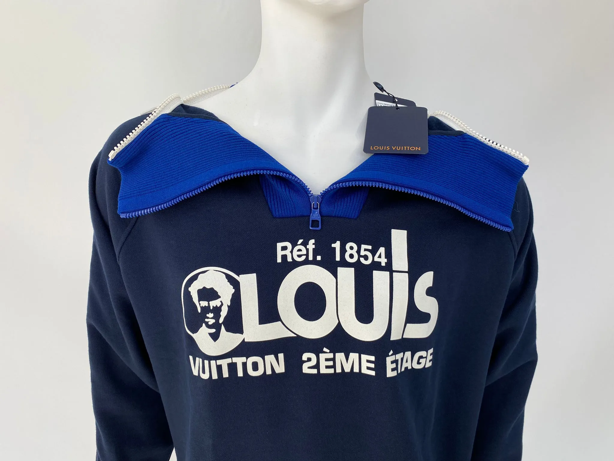 Printed Multi Zipped Sweatshirt