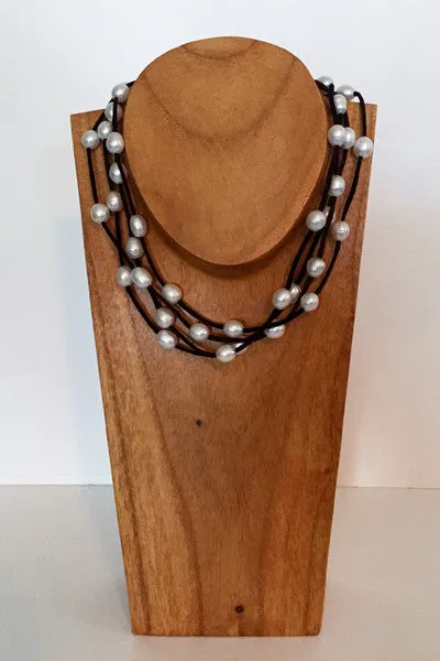 "Dancing Cloud" Freshwater Pearl Necklace