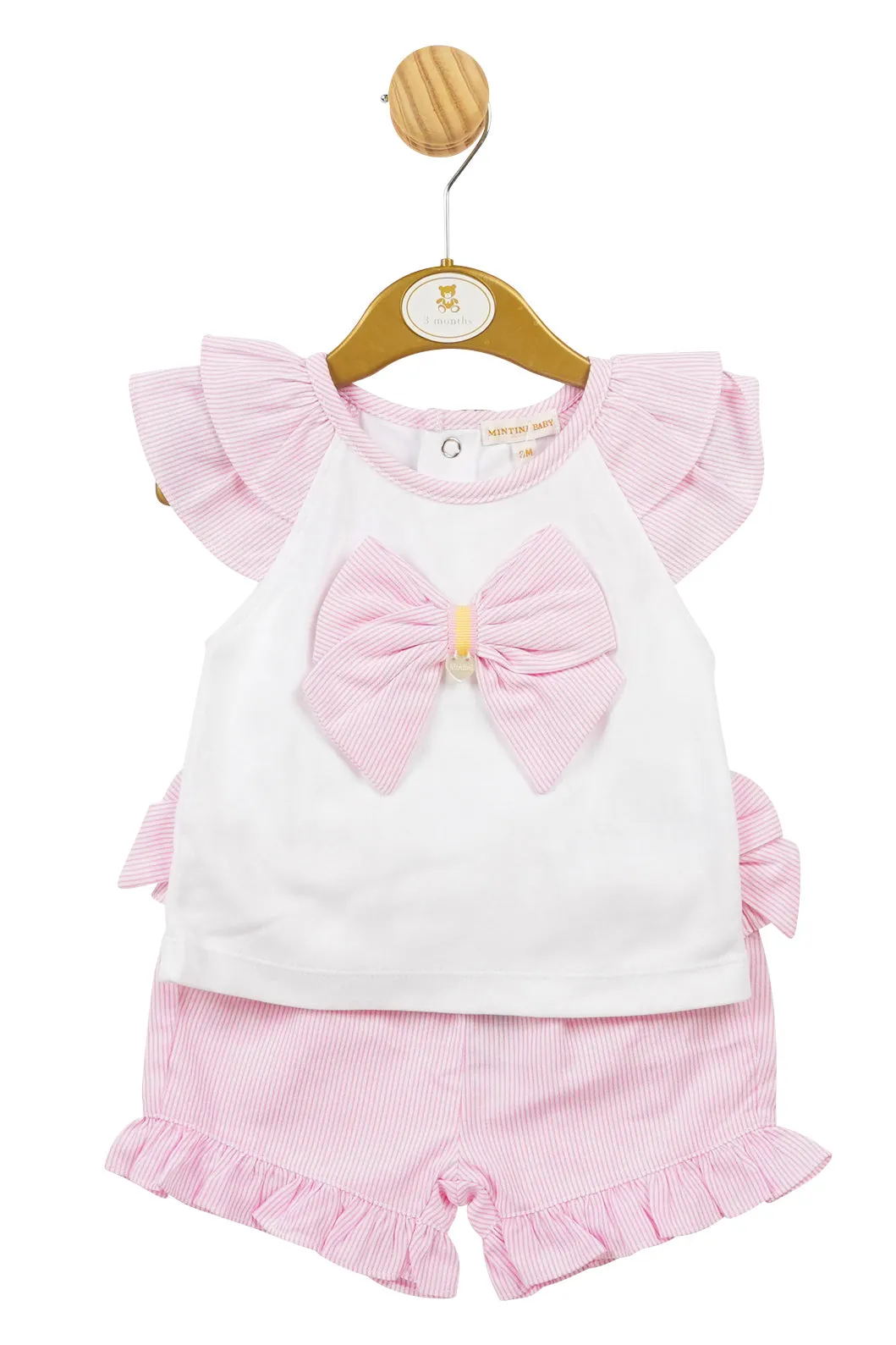 "Elodie" Striped Blouse & Shorts
