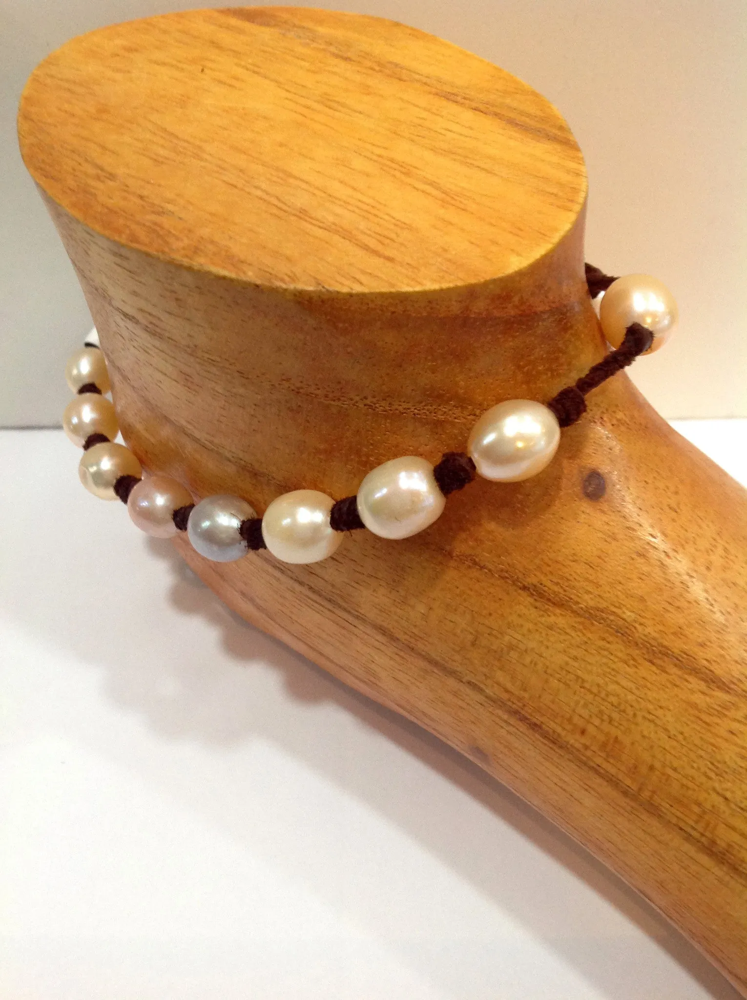 "Knot Another Classic" Freshwater Pearl Anklet