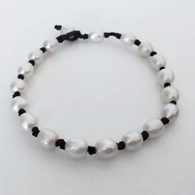 "Knot Another Classic" Freshwater Pearl Anklet