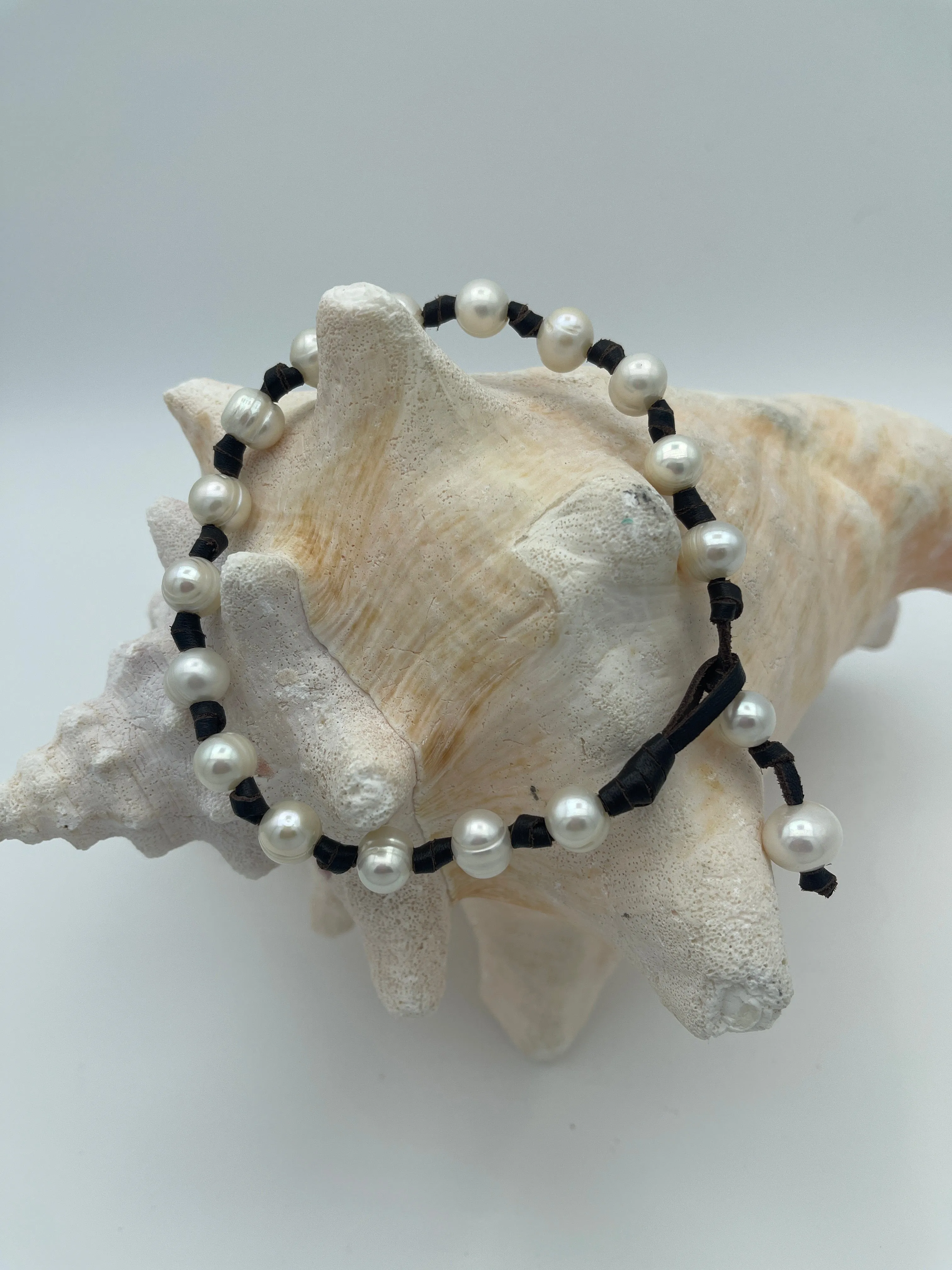 "Knot Another Classic" Freshwater Pearl Anklet