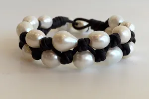 "Lily Pad" Freshwater Pearl Bracelet