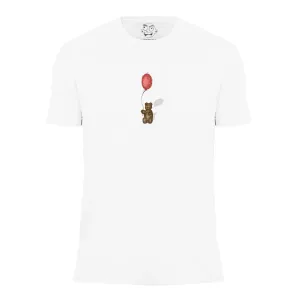 Red Balloon Teddy Bear Sketch Men's Short Sleeve Graphic Tee