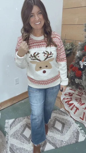 Red Nosed Reindeer Sweater